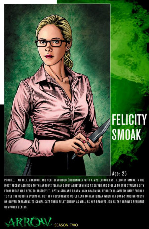 Arrow - Season 2 - Character Profile Comic Sheets