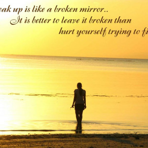 ... is better to leave it broken than hurt yourself trying to fix it