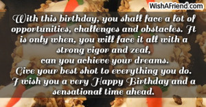 Wish you a super 21st birthday!