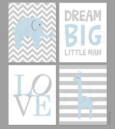 Elephants I'll Love You Forever Quote Wall Art Print Set THREE ...