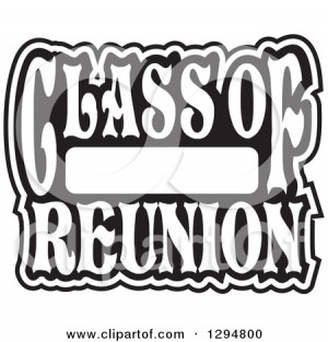 Black and White Class of Blank High School Reunion Design - Royalty ...