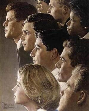 The Peace Corps - JFK's Bold Legacy by Norman Rockwell