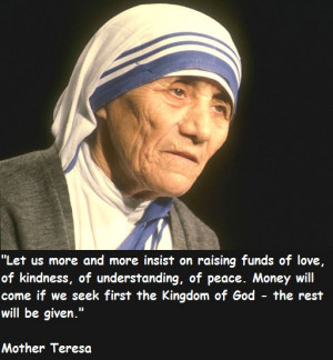 Great Thoughts And Quotes by Mother Teresa