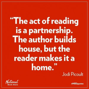 Great quote from Jodi Picoult and reminded for her fans that her new ...