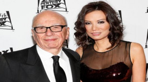 Rupert Murdoch and his wife, Wendi Deng Murdoch