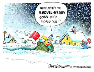 Snowstorms and shovel-ready jobs