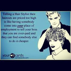 Hairdresser problems.