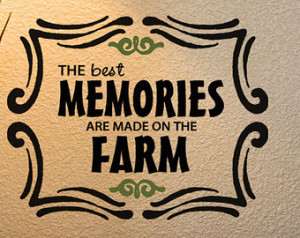 ... VInyl Wall Decal Words, Cute Farming Family quotes, Chic farmhouse