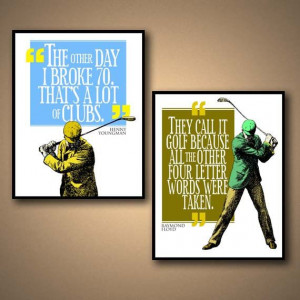 GOLF Sports Quote Poster COMBO PACK by ManCaveSportsSigns on Etsy