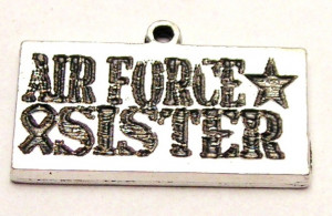 Air Force Sister charms 10 pieces by ChubbyChicoCharms on Etsy, $9.99