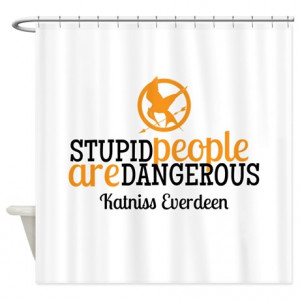 ... Bathroom Décor > Katniss Everdeen Quote - Hunger Games Shower Curta