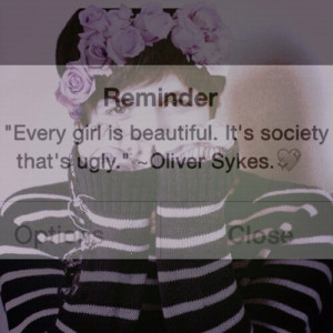 ... inspirational, love, oli sykes, oliver sykes, quote, quotes, smile