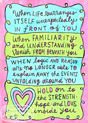 Motivational Wallpaper on Hope : when life rearranges itself ...