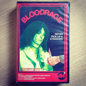 And BLOODRAGE, on the AVI label. Another tape in spectacular condition ...
