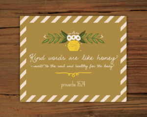 Bible Verse Honey Healthy