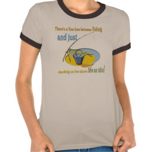 Funny Fishing Idiot Tee Shirts