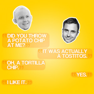 ... Tostitos.Isaac: Oh, a tortilla chip.Joe: Yes.Isaac: I like it