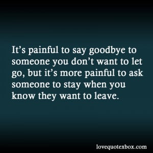 Goodbye Love Quotes Say goodbye
