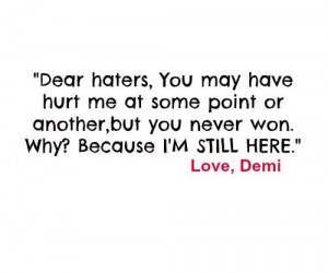 Dear Haters Quotes Tumblr Dear haters.