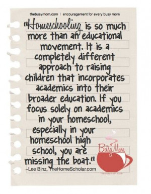 Inspiration: Homeschool Mom