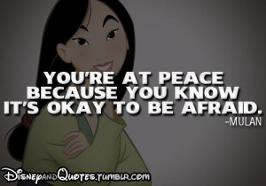 You're at Peace - Disney Quotes