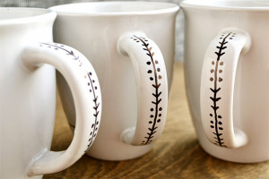 DIY Sharpie Mugs #handmade #favors #tags #wedding
