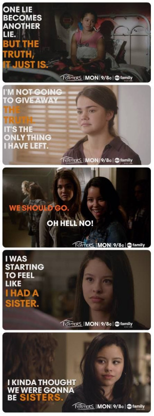 The Fosters quotes -- Mariana and Callie.Foster Marathons, Abc ...