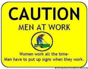 Haha Caution!! Men at work..