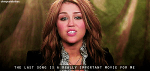 miley cyrus, quotes, text, the last song, true
