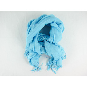 Love Quotes Linen Tassel Scarf- Island