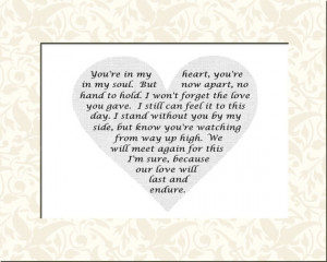 ... Sympathy Poem Loss of Child Husband Wife INSTANT DOWNLOAD - On Sale