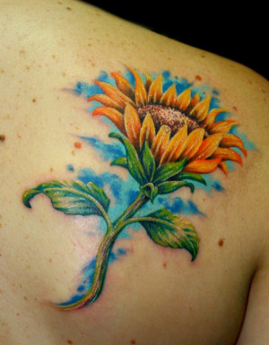 Posted in Back Tattoos , Sunflowers Tattoos | No Comments »