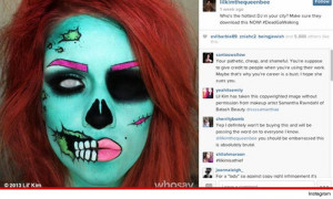Lil Kim slapped with lawsuit threat over zombie face.