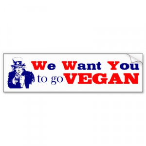 Funny Vegan Bumper Stickers