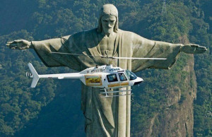 Jesus and a helicopter