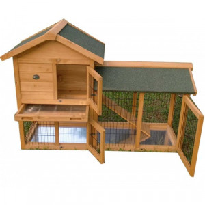 Rabbit Hutch with Wire Floor