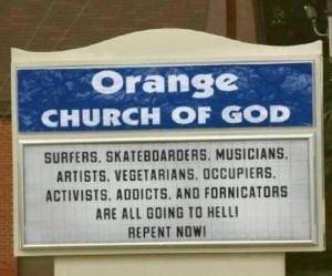 Crazy Church Signs Enjoy