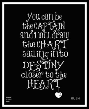 Rush Closer to the Heart lyric Art Quote 8X10 by paperlovespen, $15.00