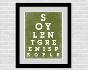 ... Home Decor - Soylent Green Is People - Soylent Green movie quote