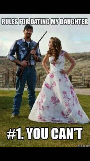 Overprotective dad problems.