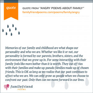 Angry Poems about Family