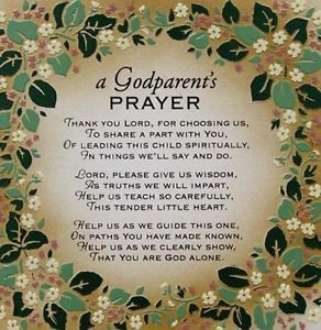 Blessing For Godparents...