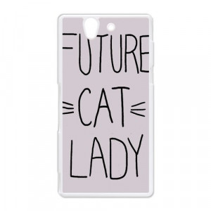 Future Cat Lady Funny Quote Sony Xperia Z Case