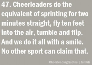 Cheer quote its the truth