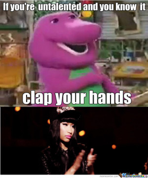Nicki Minaj Claps Along