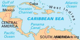 Caribbean Sea and Atlantic Ocean