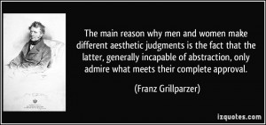 The main reason why men and women make different aesthetic judgments ...
