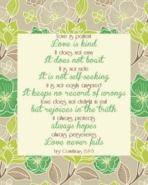 This was a bible verse that was read at our wedding. What a wonderful ...