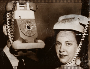 Old photo discovered of the first mobile phone trials