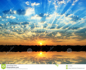 Royalty-vrije Stock Foto: De zonsopgang van de zomer